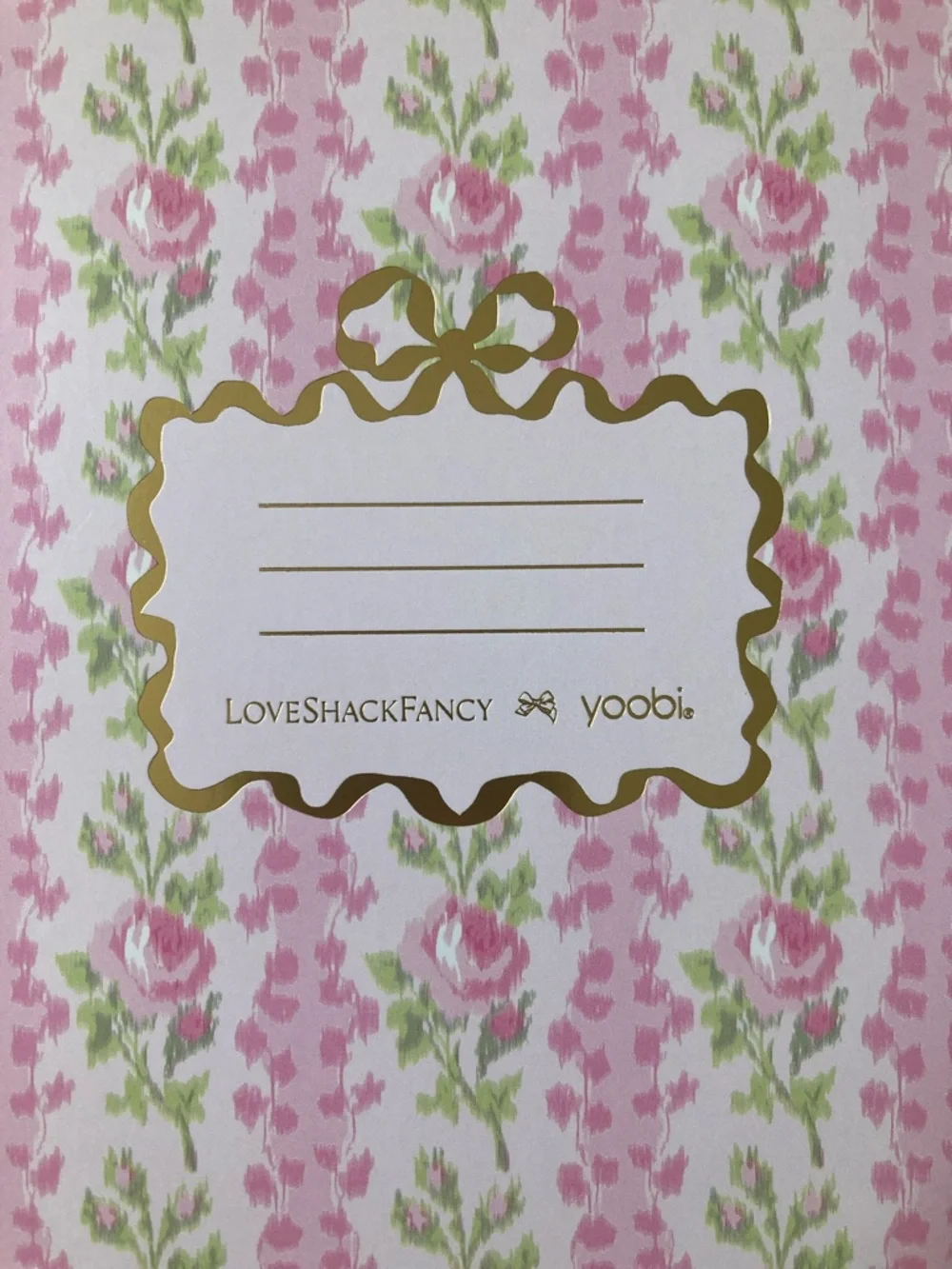 IN-HAND | LoveShackFancy x Target Yoobi Set of 2 Composition Notebooks